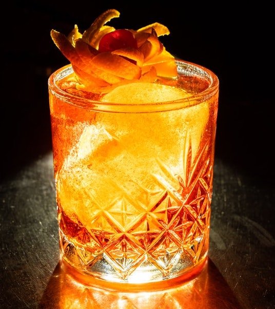 Image of a vibrant orange drink